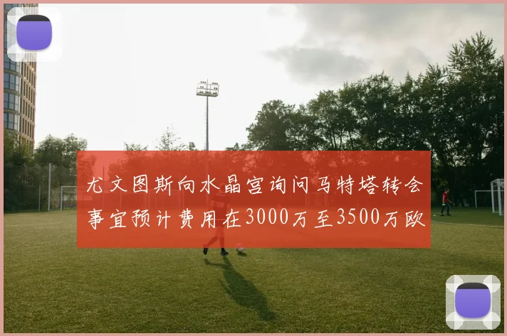 尤文图斯向水晶宫询问马特塔转会事宜预计费用在3000万至3500万欧元之间