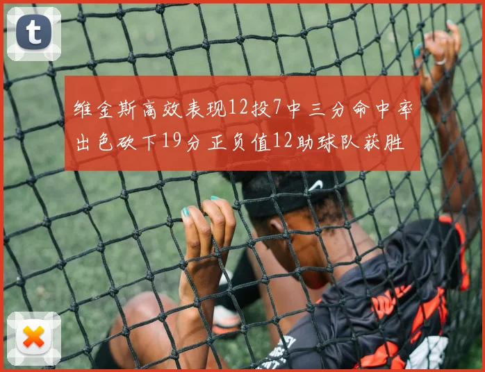 维金斯高效表现12投7中三分命中率出色砍下19分正负值12助球队获胜